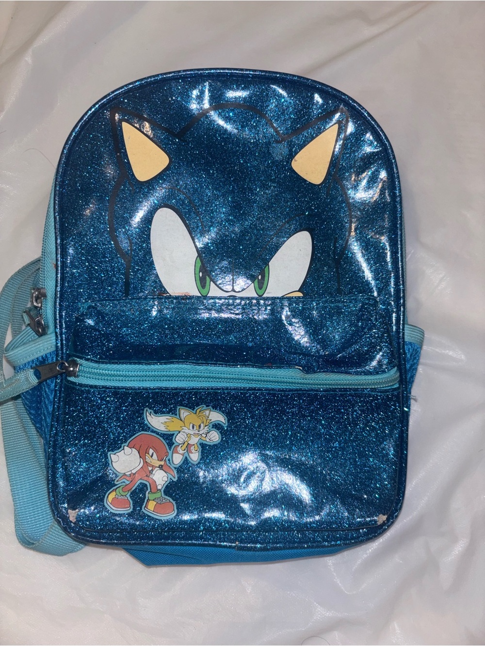 Kids Sparkle Blue Character Mini Backpack